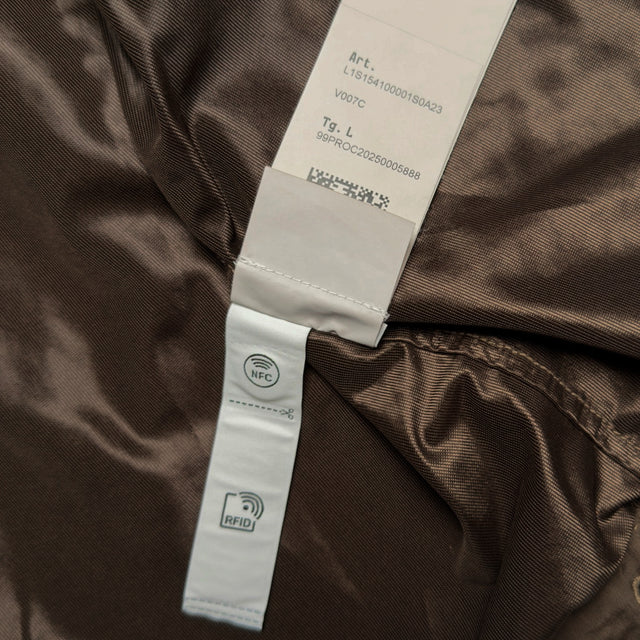 S/S 26 Stone Island Garment Dyed Crinkle Reps NY Hooded Jacket - Shadow Brown
