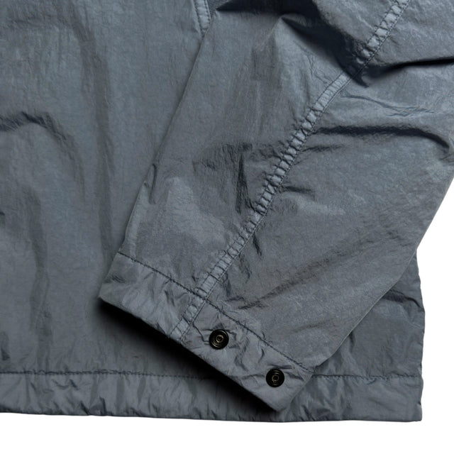 S/S 26 Stone Island Garment Dyed Crinkle Reps NY Hooded Jacket - Avio Blue