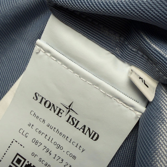 S/S 26 Stone Island Garment Dyed Crinkle Reps NY Hooded Jacket - Avio Blue