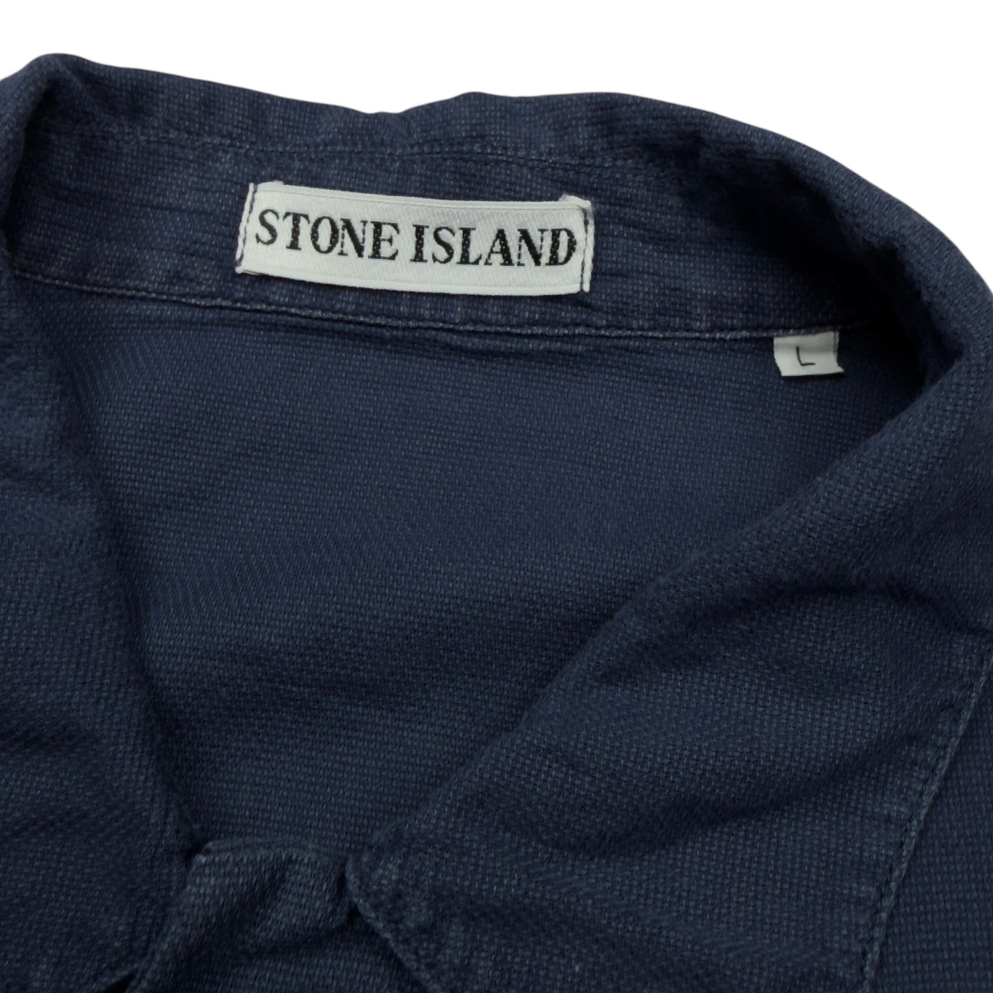 S/S 98 Stone Island Short Sleeve Shirt - Navy