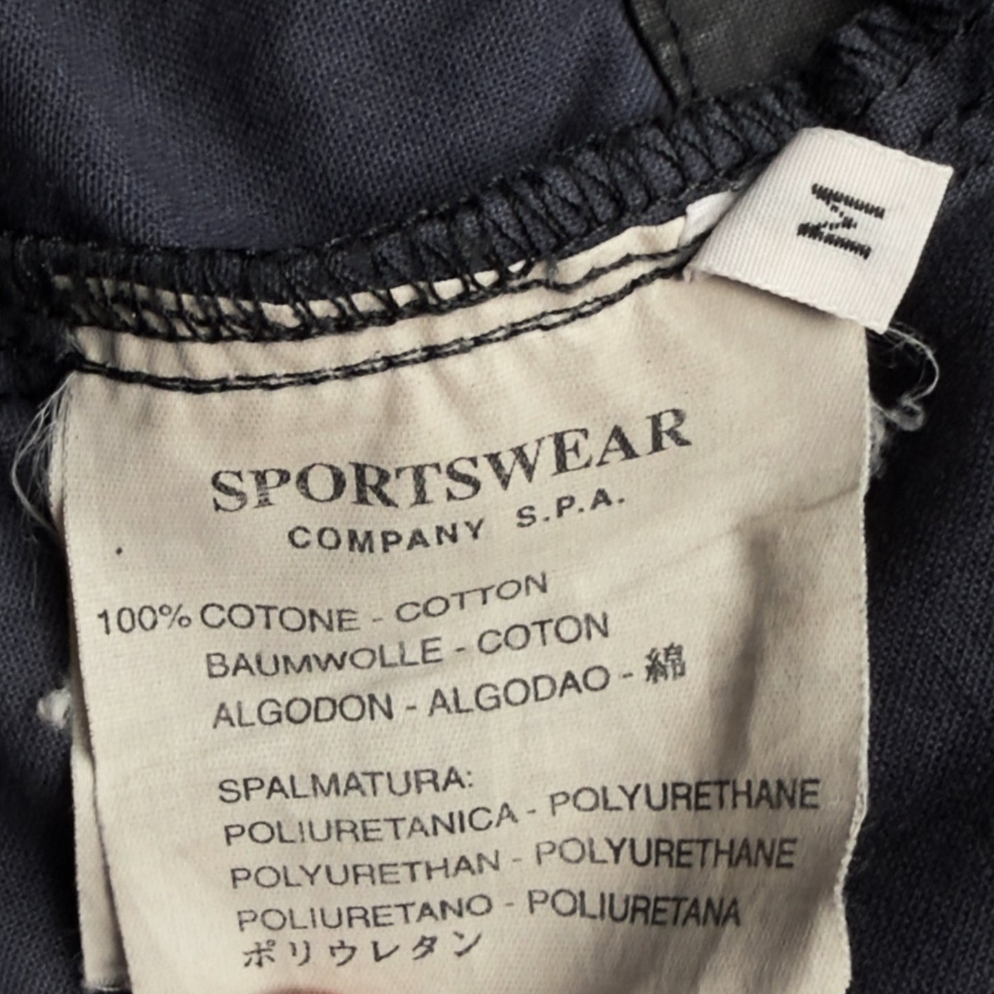 S/S 2000 Stone Island Polyurethane Coated Cotton Spellout Overshirt
