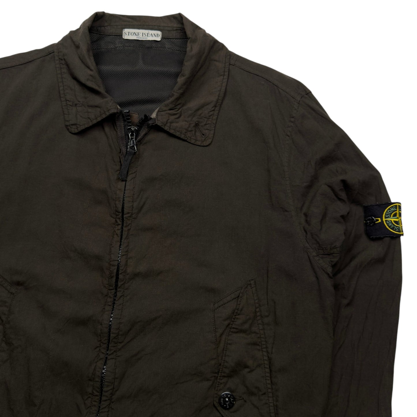 S/S 06 Stone Island Coated Cotton Wind Stopper Jacket - Dark Khaki