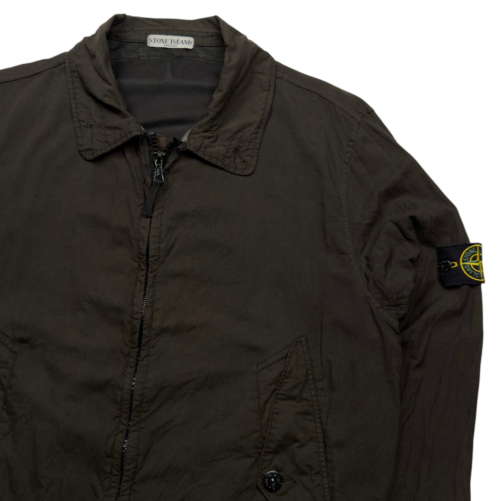 S/S 06 Stone Island Coated Cotton Wind Stopper Jacket - Dark Khaki