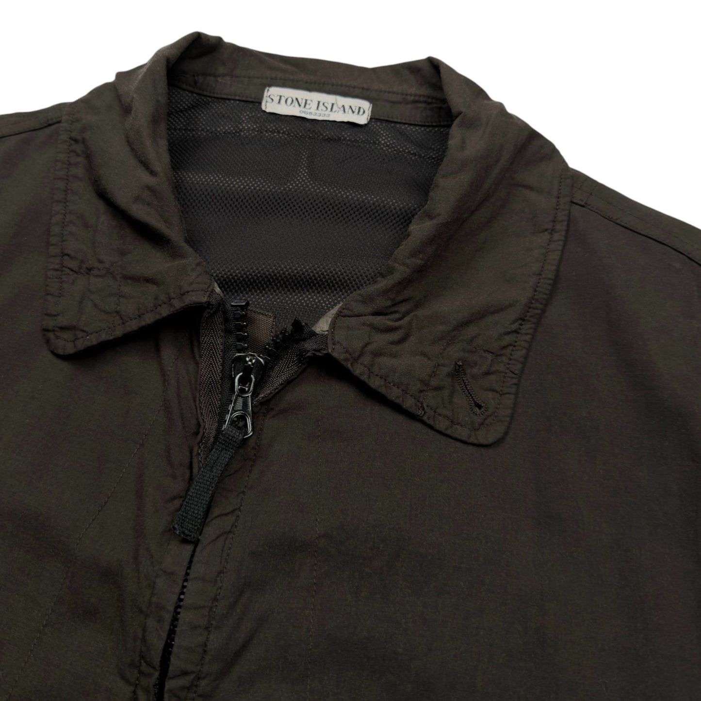 S/S 06 Stone Island Coated Cotton Wind Stopper Jacket - Dark Khaki