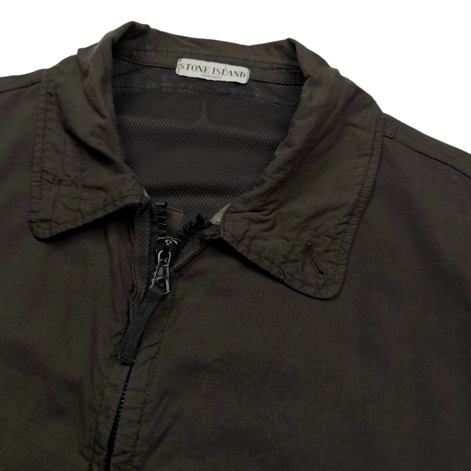 S/S 06 Stone Island Coated Cotton Wind Stopper Jacket - Dark Khaki