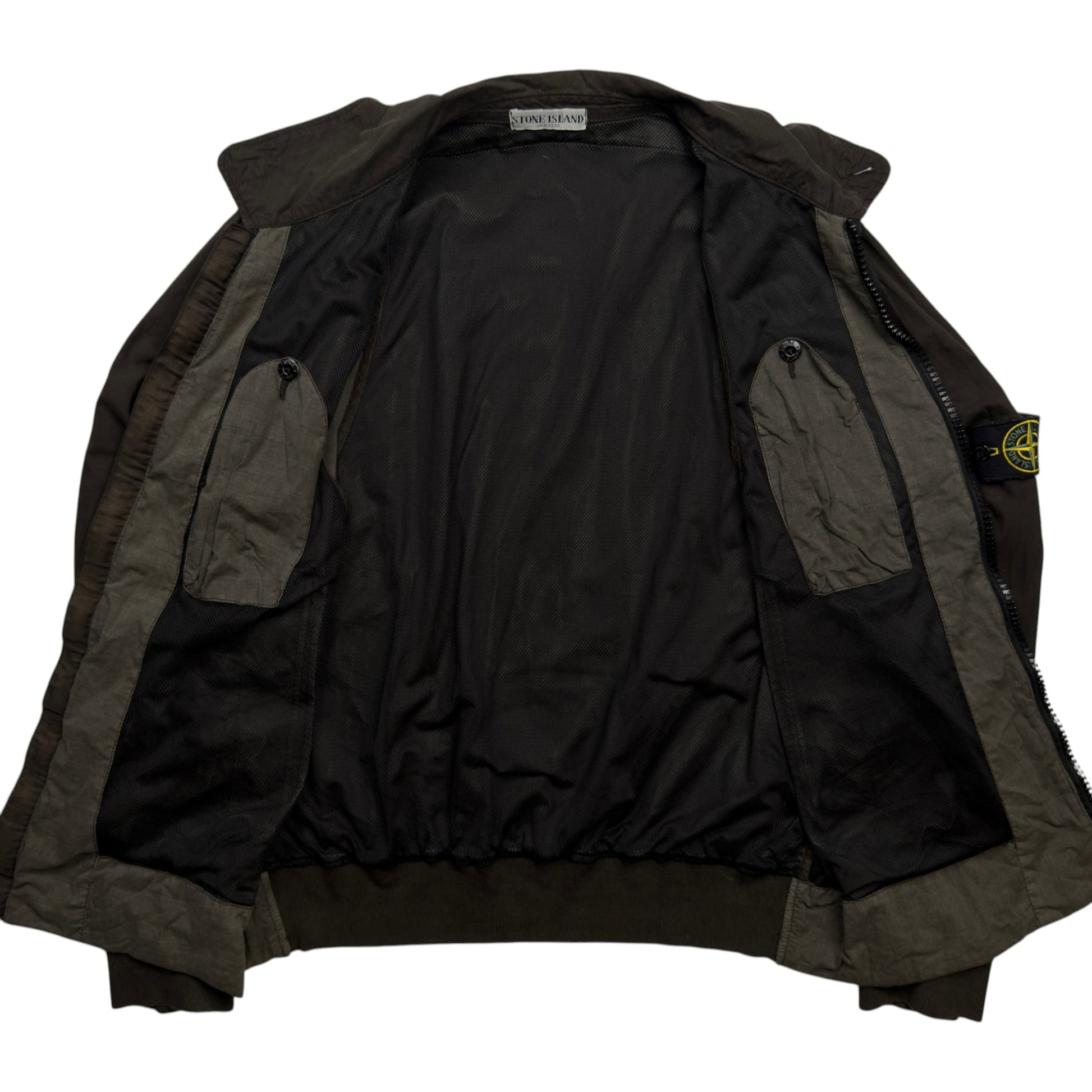 S/S 06 Stone Island Coated Cotton Wind Stopper Jacket - Dark Khaki
