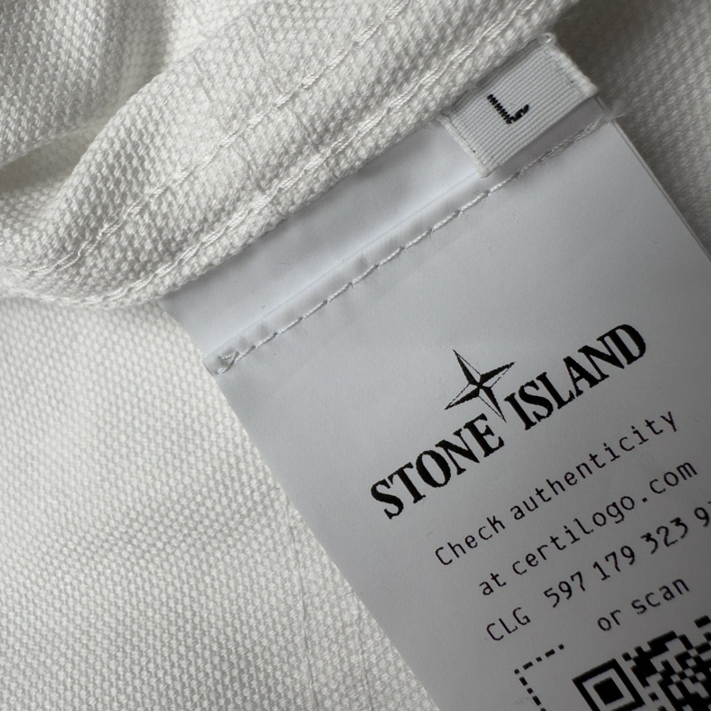 S/S 26 Stone Island Organic Panama Cotton + Nylon Bomber Jacket