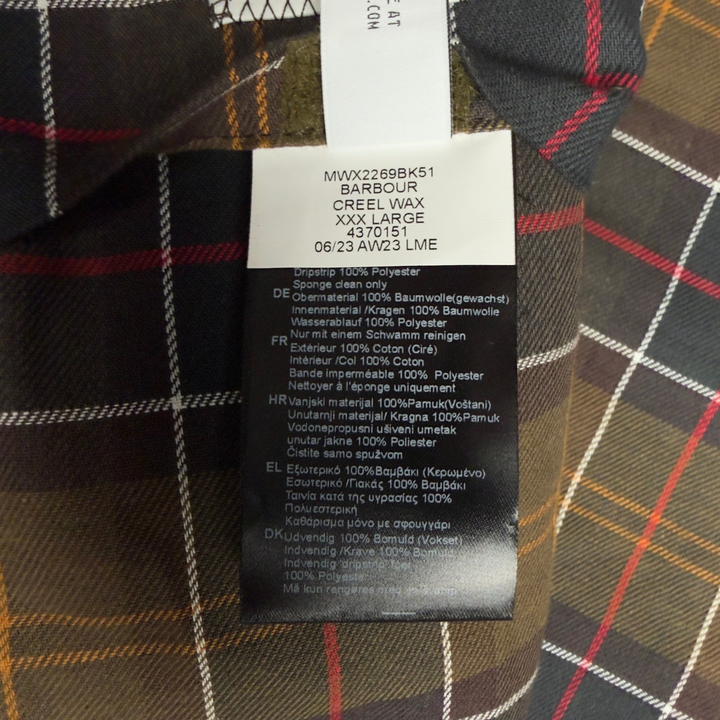 A/W 23 C.P. Company x Barbour Wax Cotton Creel 500 Mille Goggle Jacket - Black