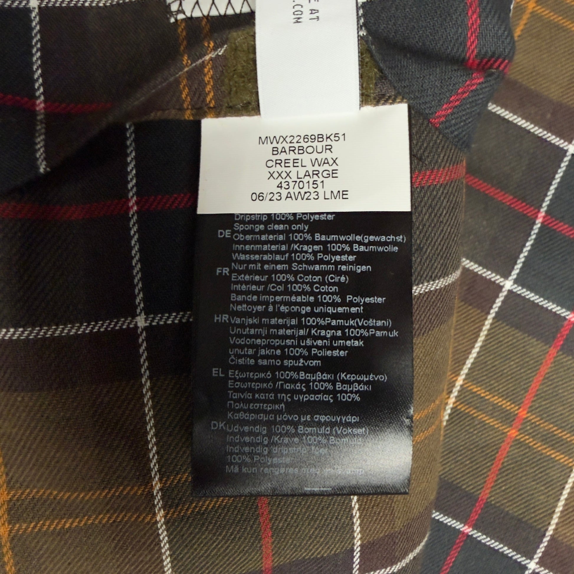 A/W 23 C.P. Company x Barbour Wax Cotton Creel 500 Mille Goggle Jacket - Black