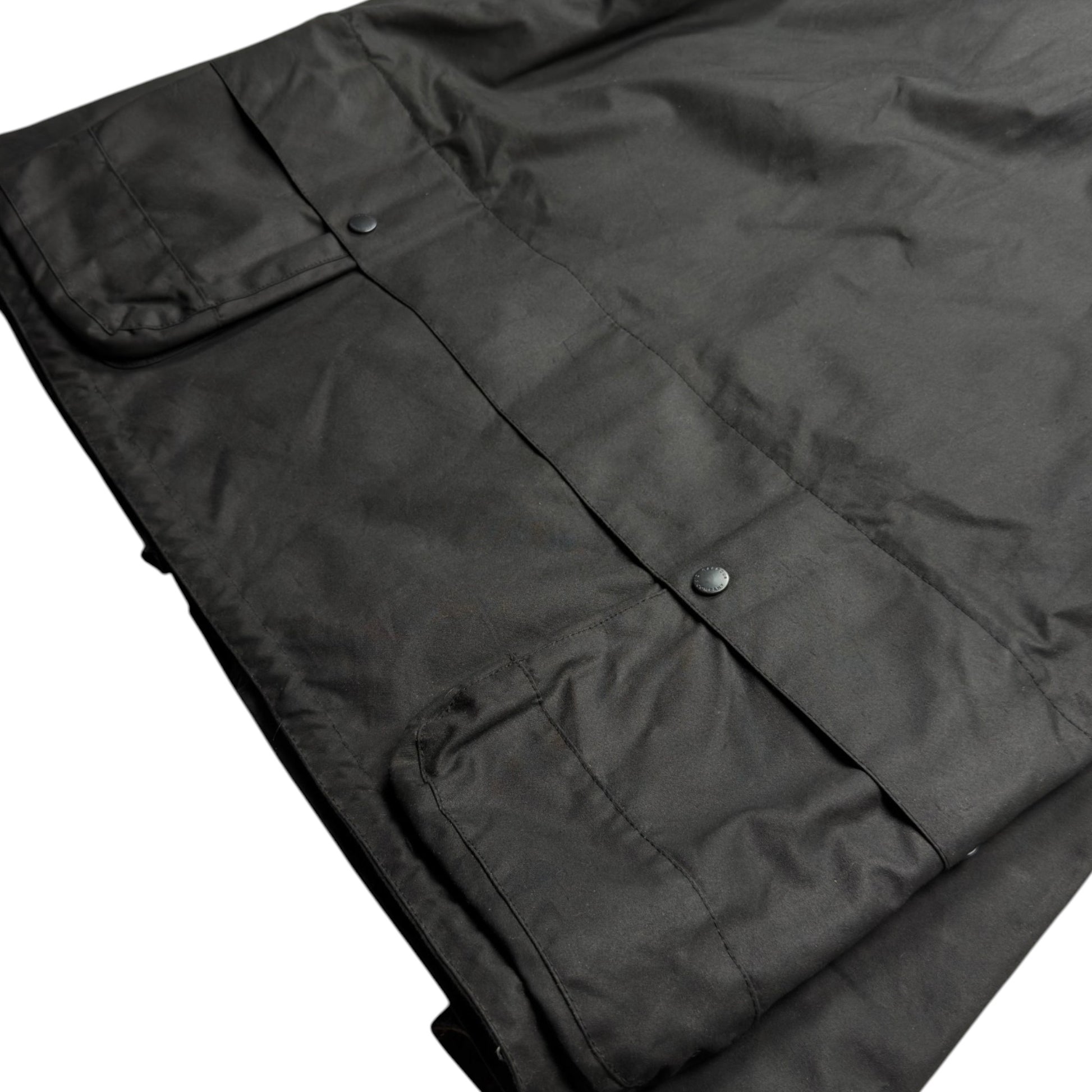 A/W 23 C.P. Company x Barbour Wax Cotton Creel 500 Mille Goggle Jacket - Black