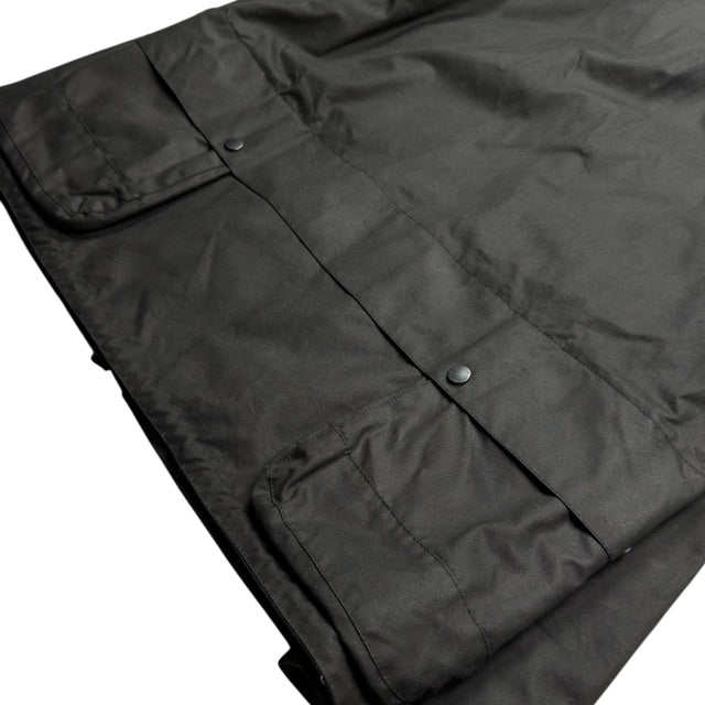 A/W 23 C.P. Company x Barbour Wax Cotton Creel 500 Mille Goggle Jacket - Black