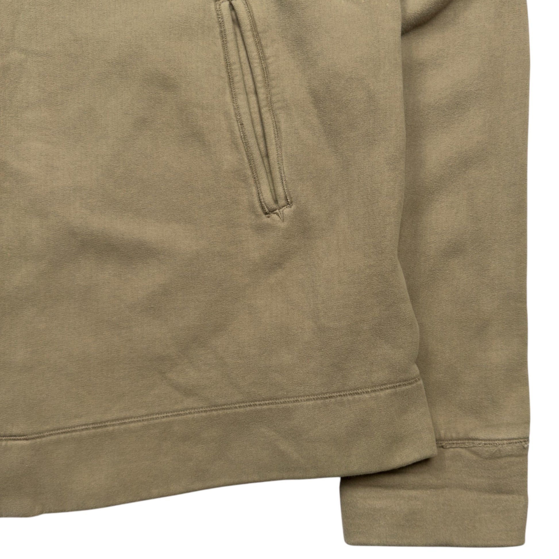 A/W 06 Stone Island Cotton Fleece Zip Jacket - Taupe