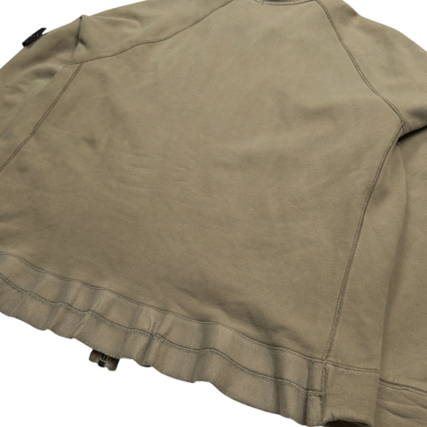 A/W 06 Stone Island Cotton Fleece Zip Jacket - Taupe