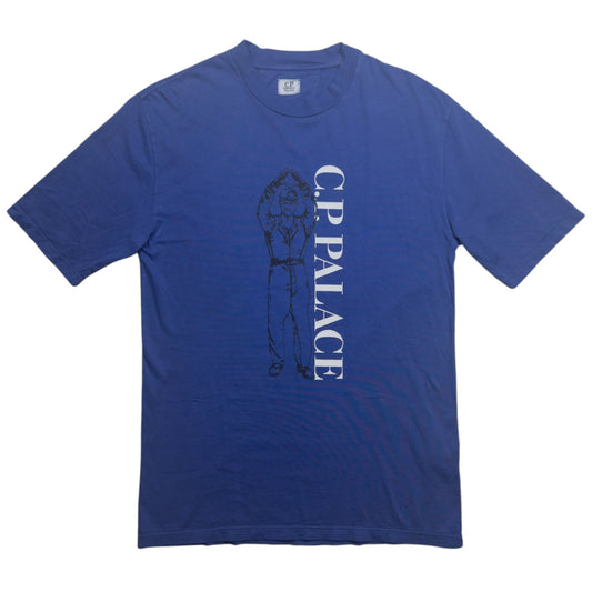 C.P. Company x Palace 'C.P. Palace' Graphic Print T-Shirt - Blue
