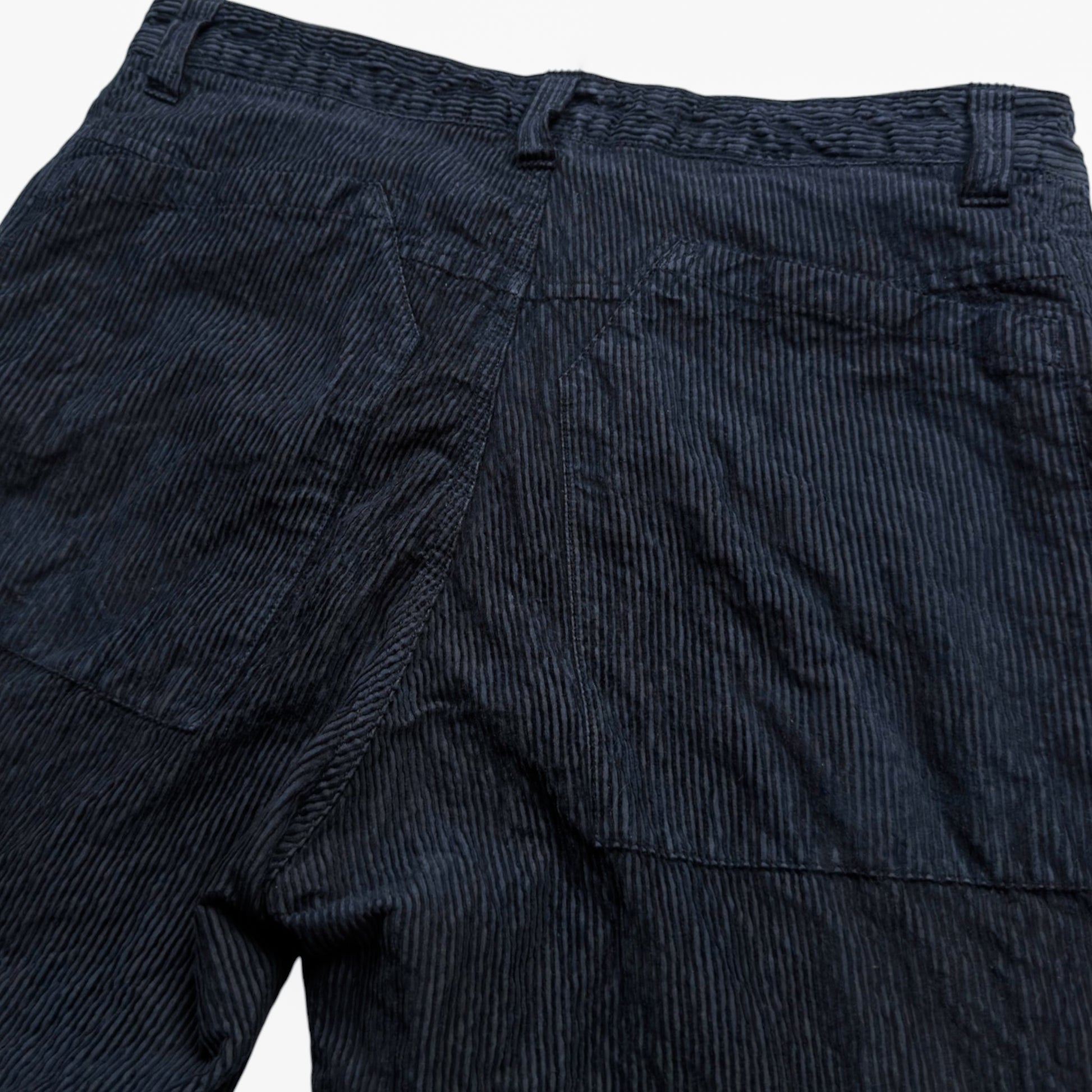 A/W 25 Stone Island Wrinkled Corduroy 500-TC Relaxed Trousers - Navy