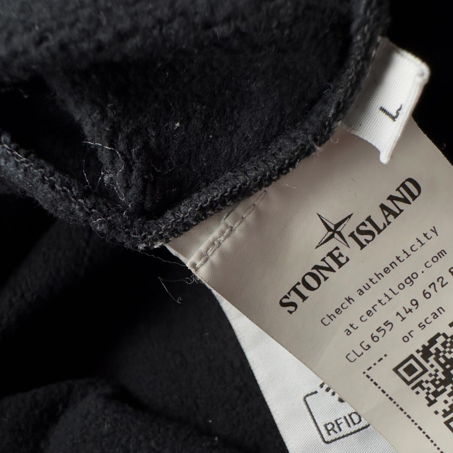 A/W 23 Stone Island Crewneck Sweater - Black
