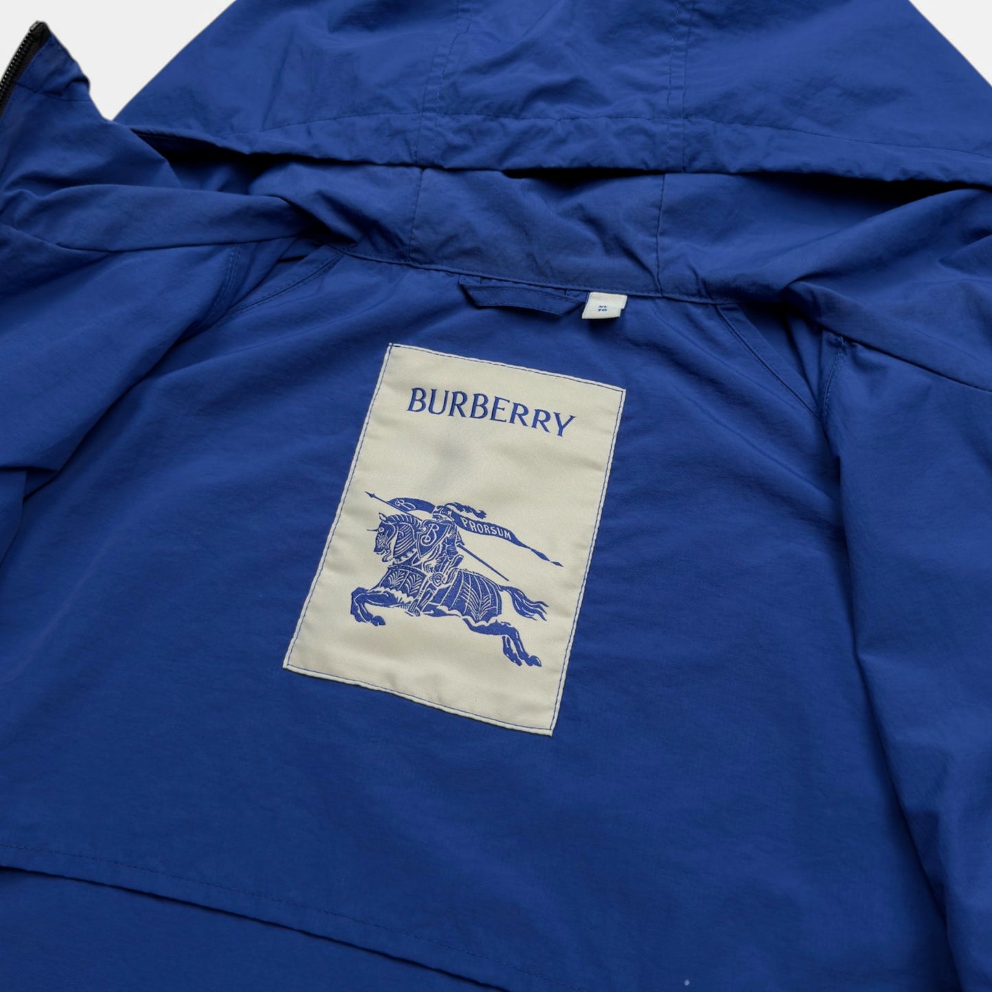 S/S 24 Burberry Equestrian Knight Hooded Jacket - Knight Blue
