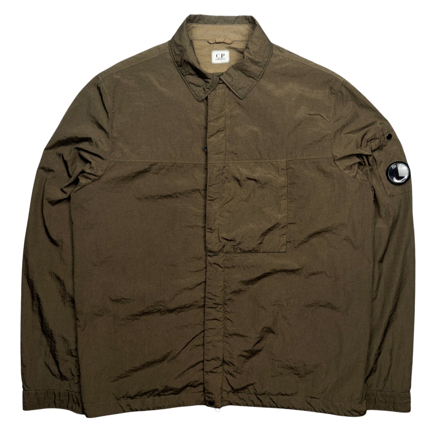 A/W 20 C.P. Company M.T.t.N. Lens Overshirt - Dark Olive