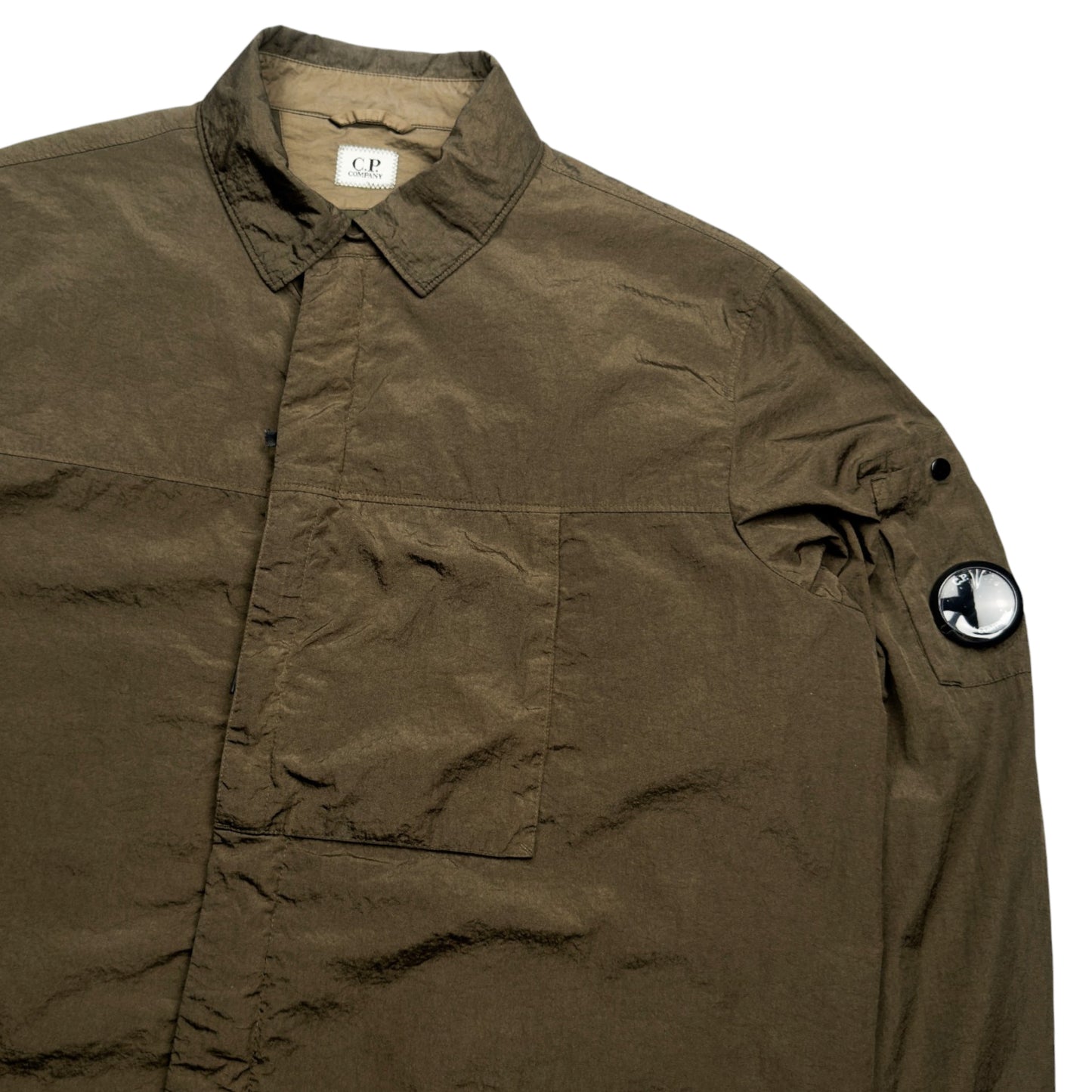 A/W 20 C.P. Company M.T.t.N. Lens Overshirt - Dark Olive