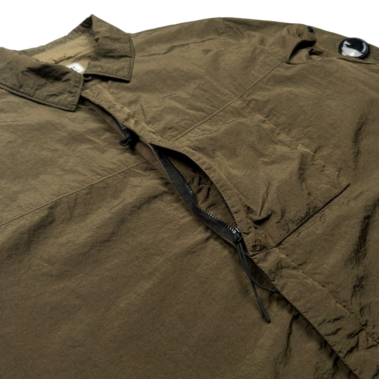 A/W 20 C.P. Company M.T.t.N. Lens Overshirt - Dark Olive