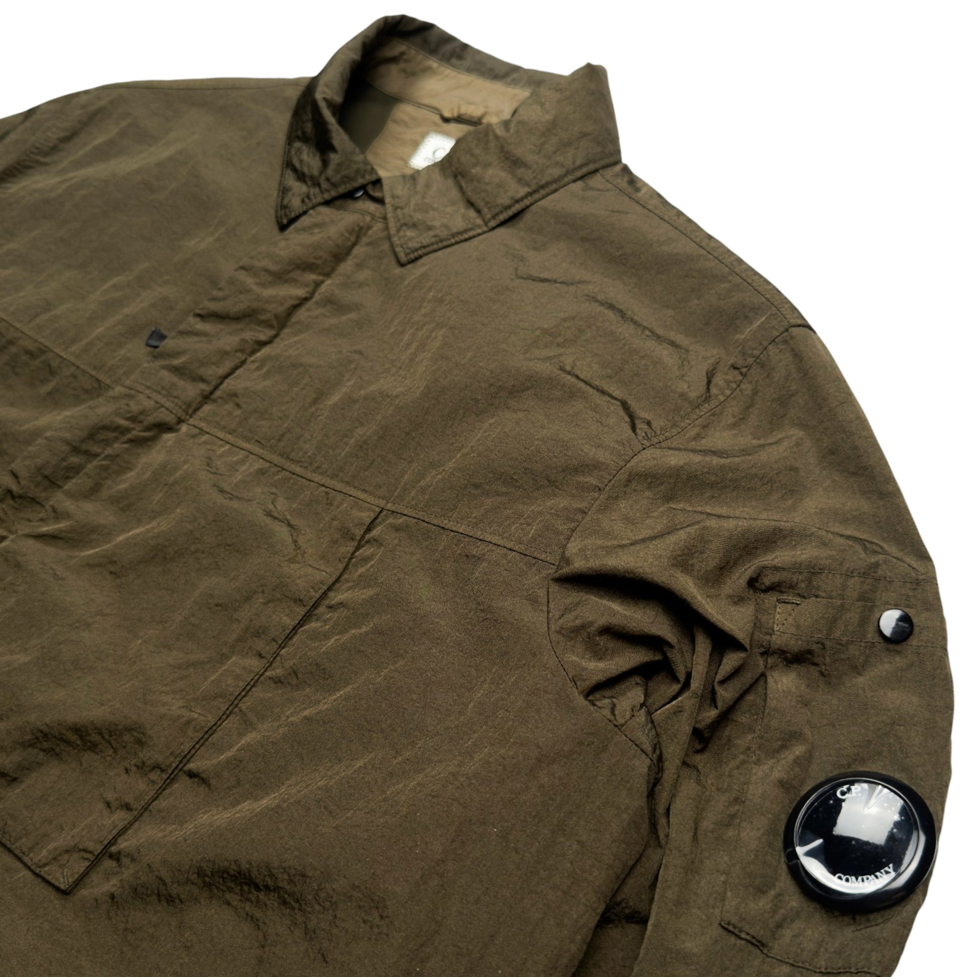A/W 20 C.P. Company M.T.t.N. Lens Overshirt - Dark Olive