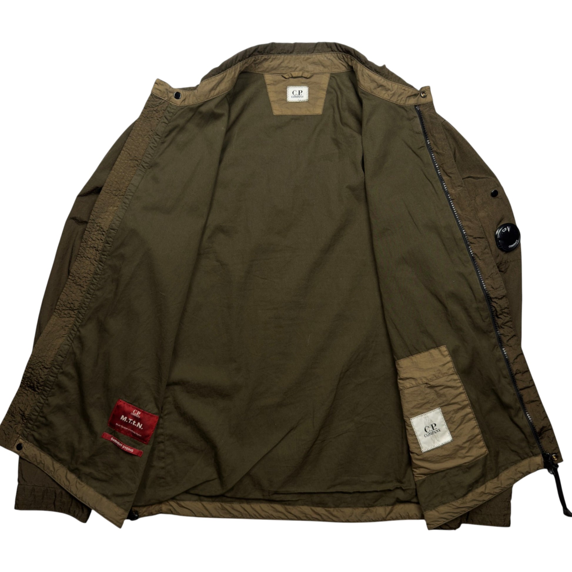 A/W 20 C.P. Company M.T.t.N. Lens Overshirt - Dark Olive