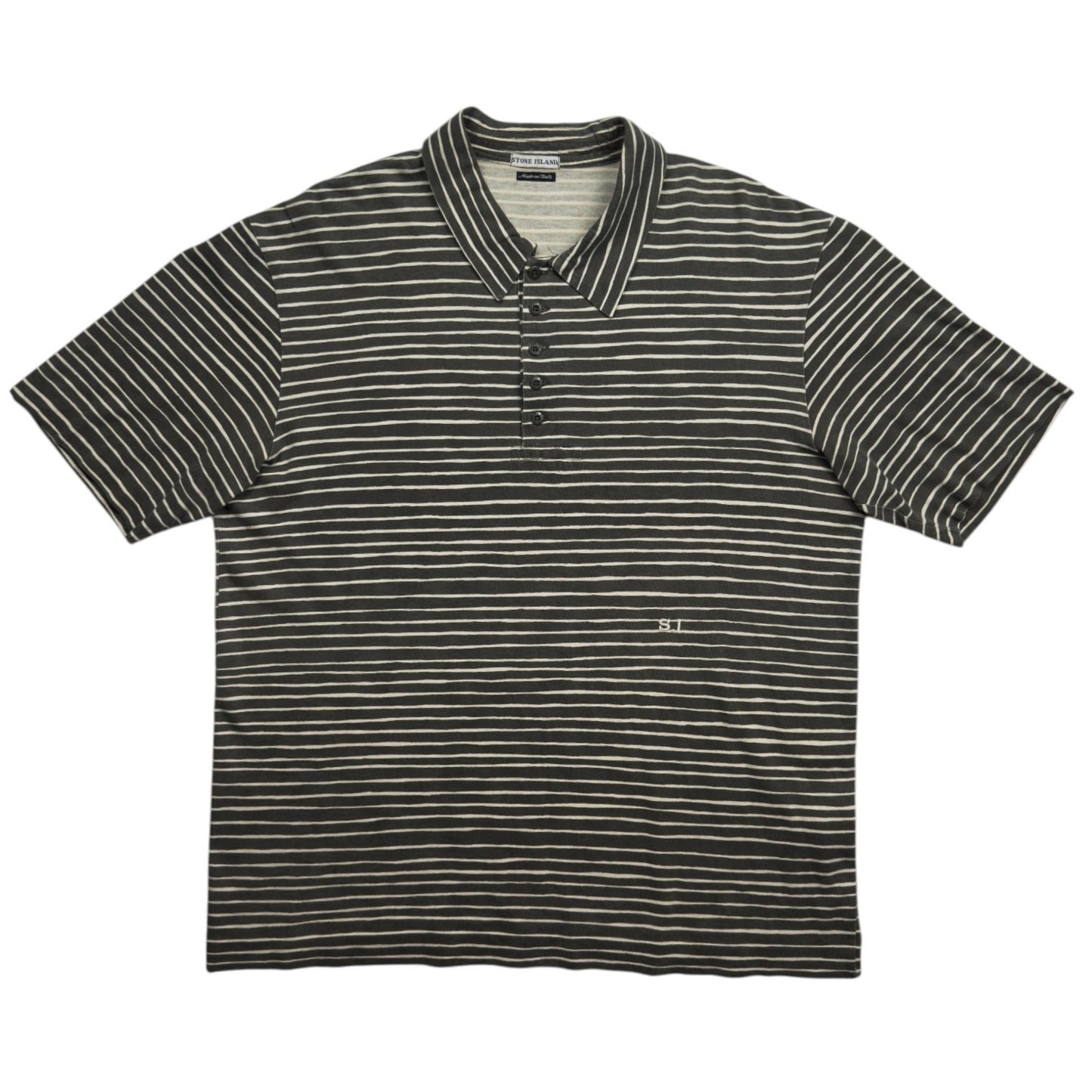 S/S 03 Stone Island Vintage Striped Polo Shirt