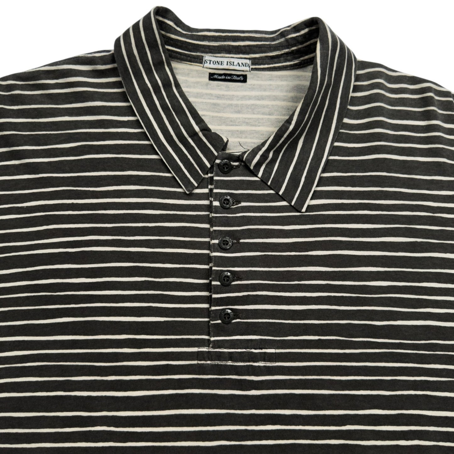 S/S 03 Stone Island Vintage Striped Polo Shirt