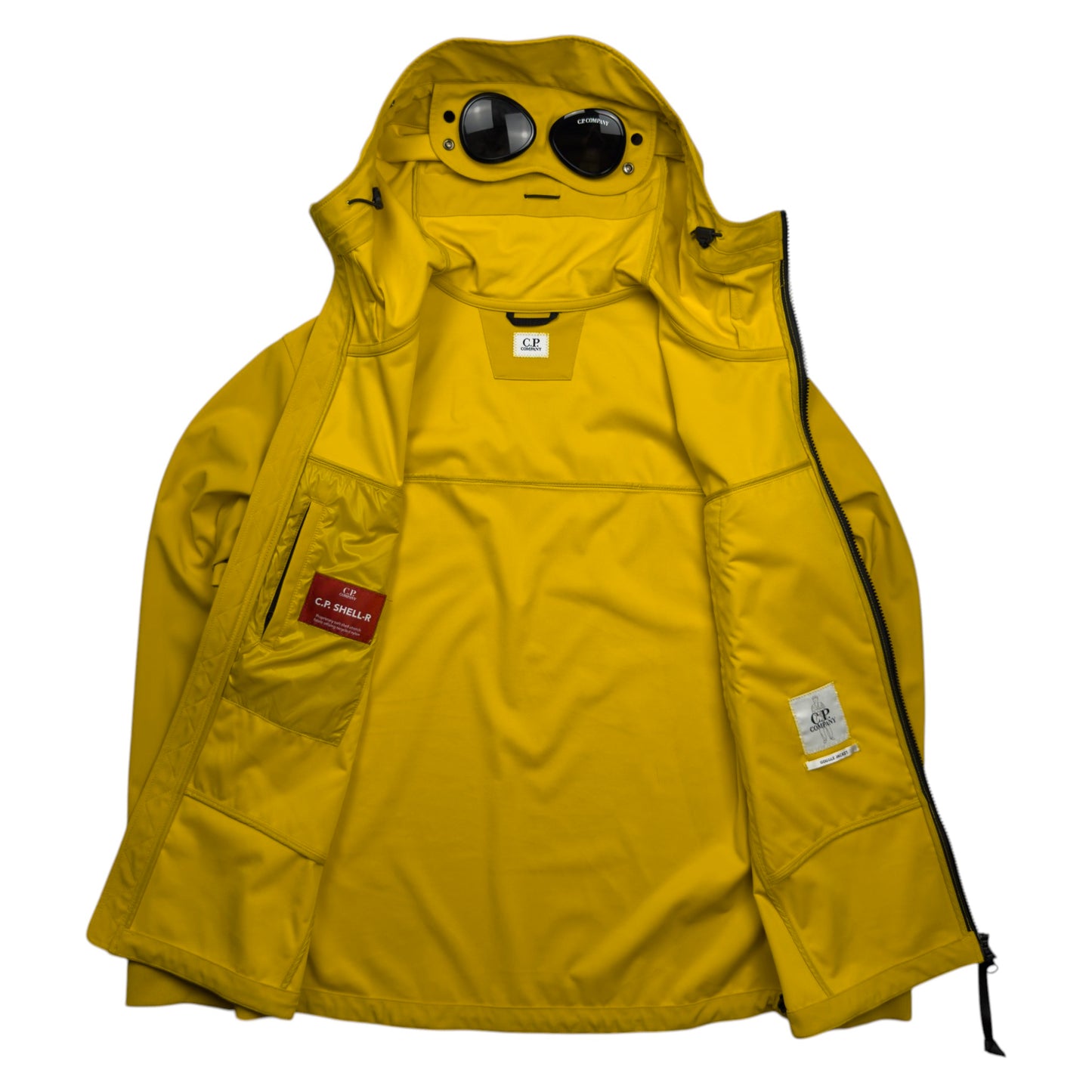 S/S 22 C.P. Company Light C.P. Shell-R Goggle Jacket - Yellow