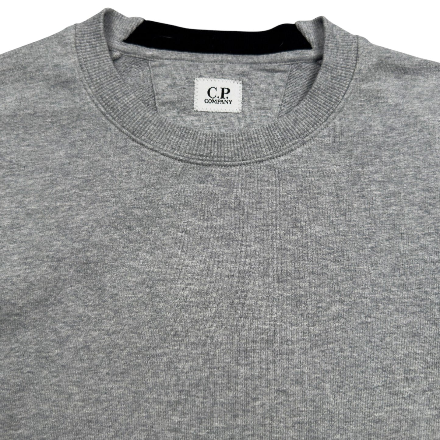 C.P. Company Diagonal Raised Fleece Crewneck Sweater - Grey