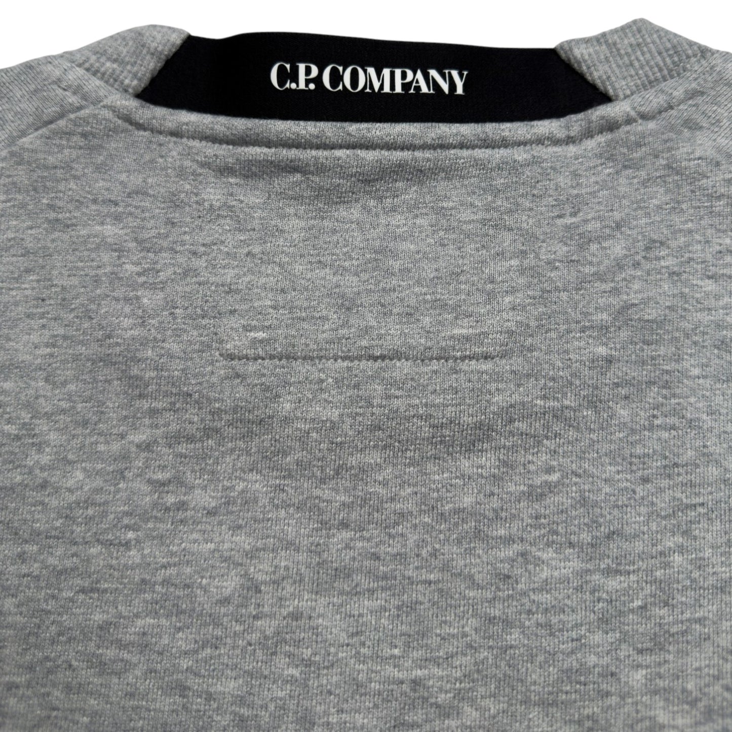 C.P. Company Diagonal Raised Fleece Crewneck Sweater - Grey