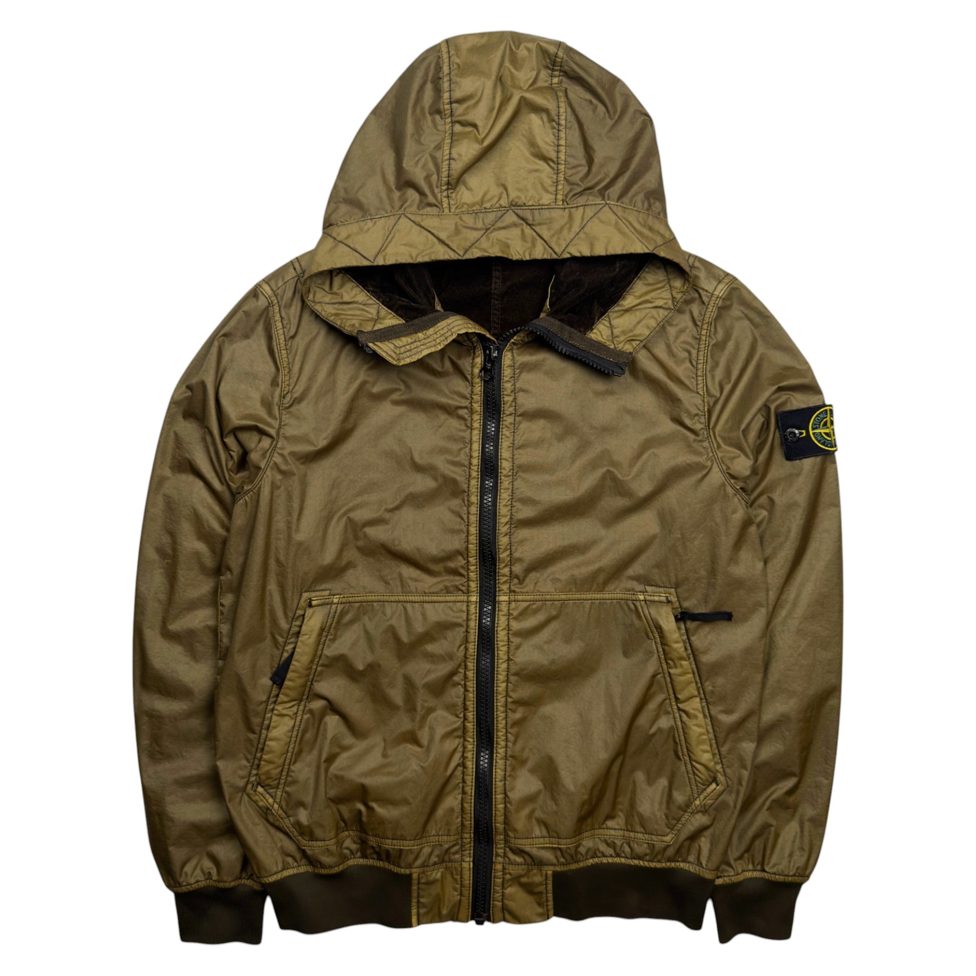 A/W 18 Stone Island Lamy Flock Jacket - Khaki