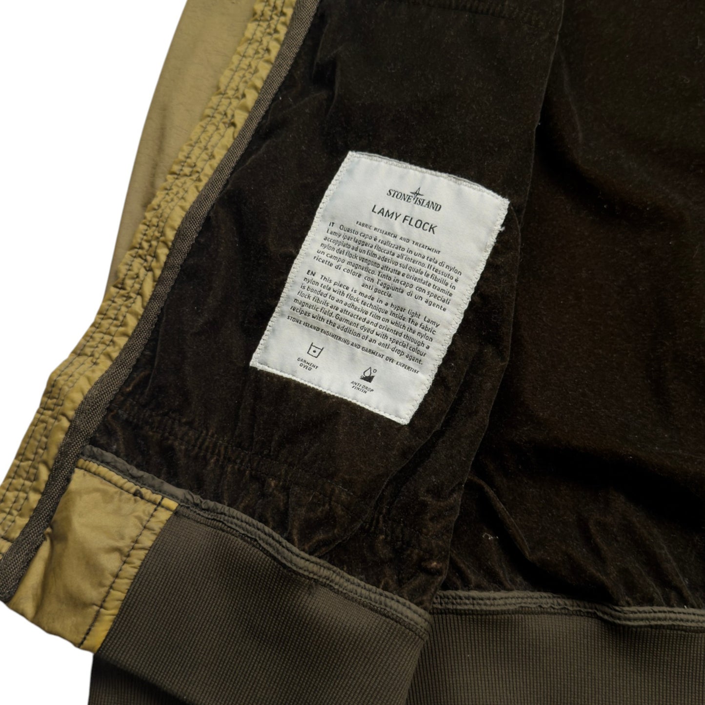 A/W 18 Stone Island Lamy Flock Jacket - Khaki