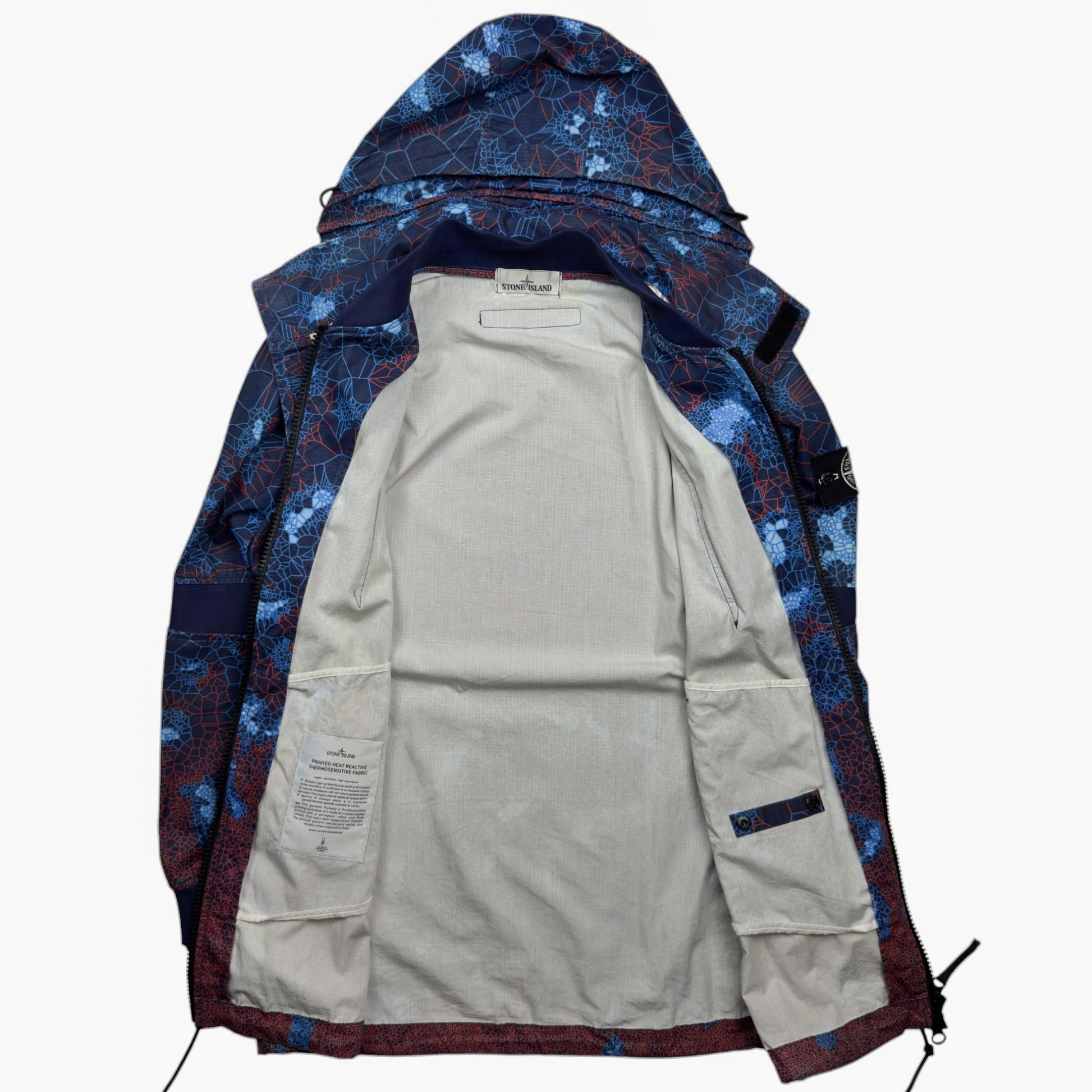 S/S 19 Stone Island Printed Heat Reactive Thermosensitive Parka Jacket
