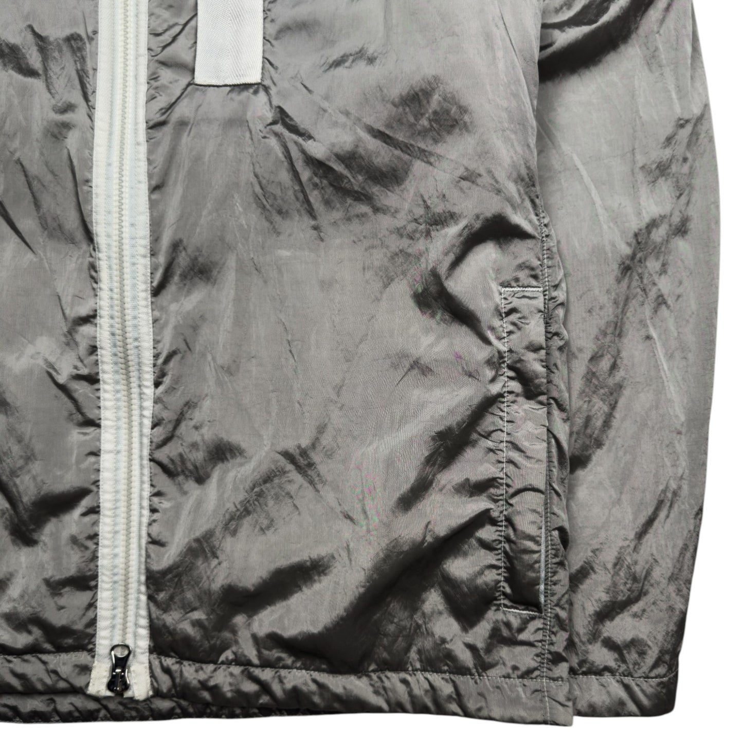 A/W 22 Stone Island Nylon Metal Econyl Overshirt with Primaloft - Silver