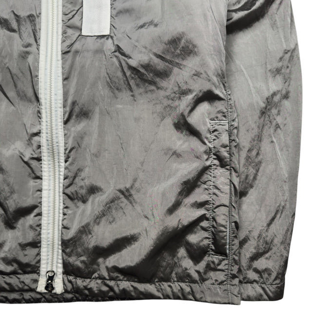 A/W 22 Stone Island Nylon Metal Econyl Overshirt with Primaloft - Silver