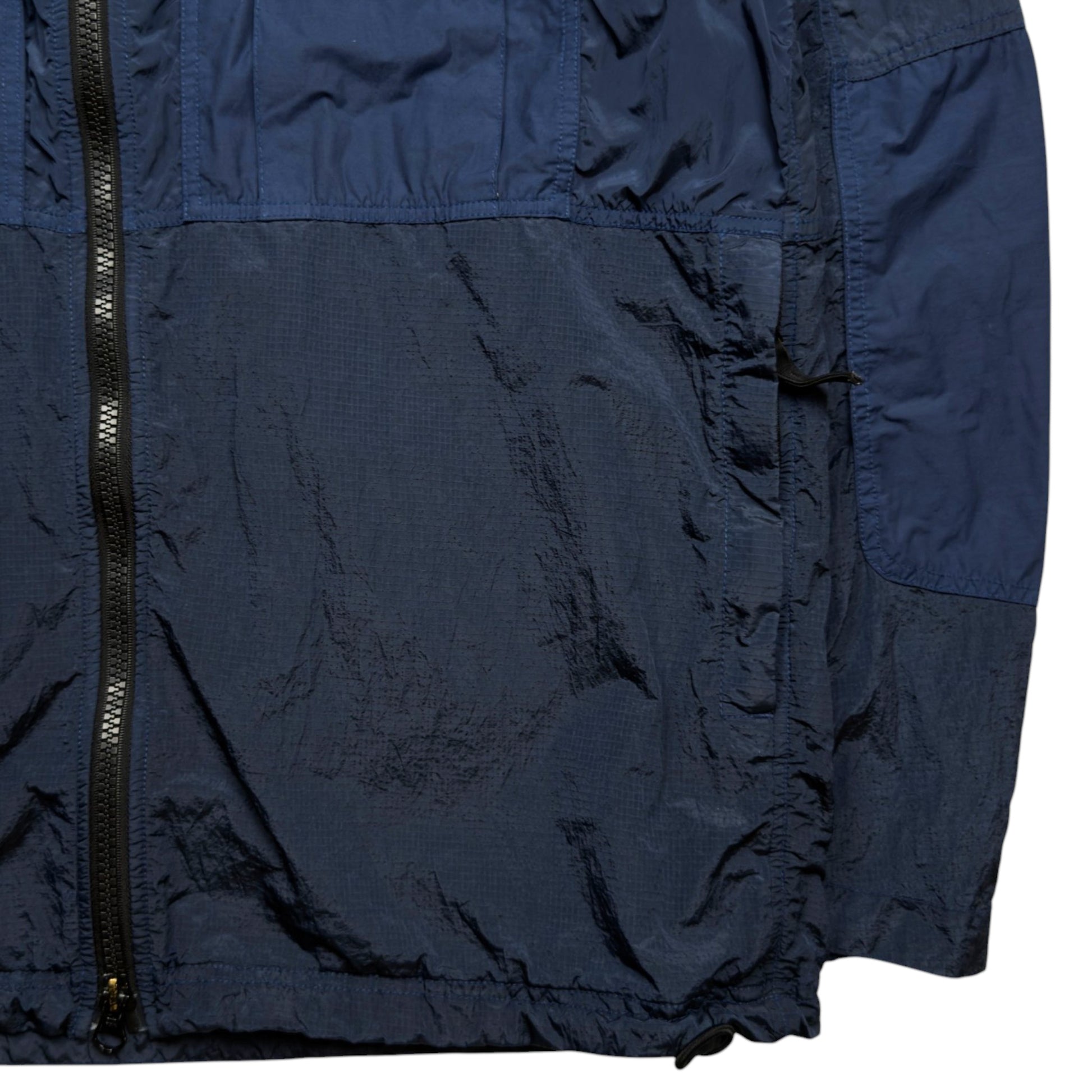 S/S 19 Stone Island Nylon Metal Watro Ripstop Windbreaker Jacket - Navy