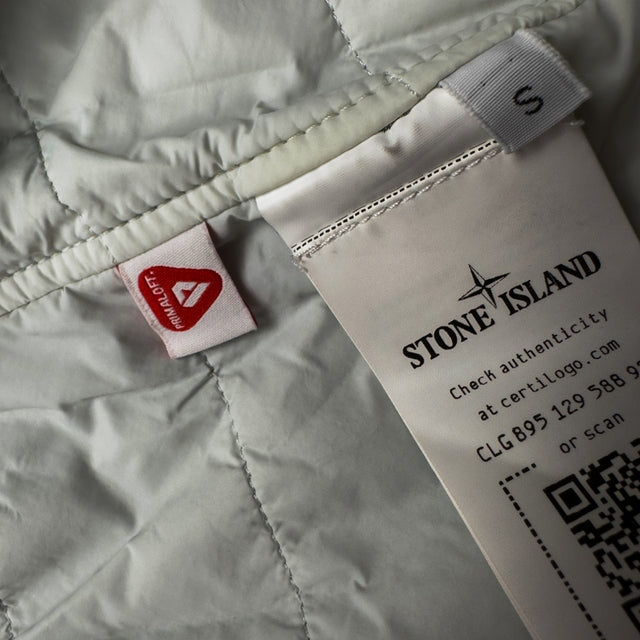 A/W 22 Stone Island Nylon Metal Econyl Overshirt with Primaloft - Silver