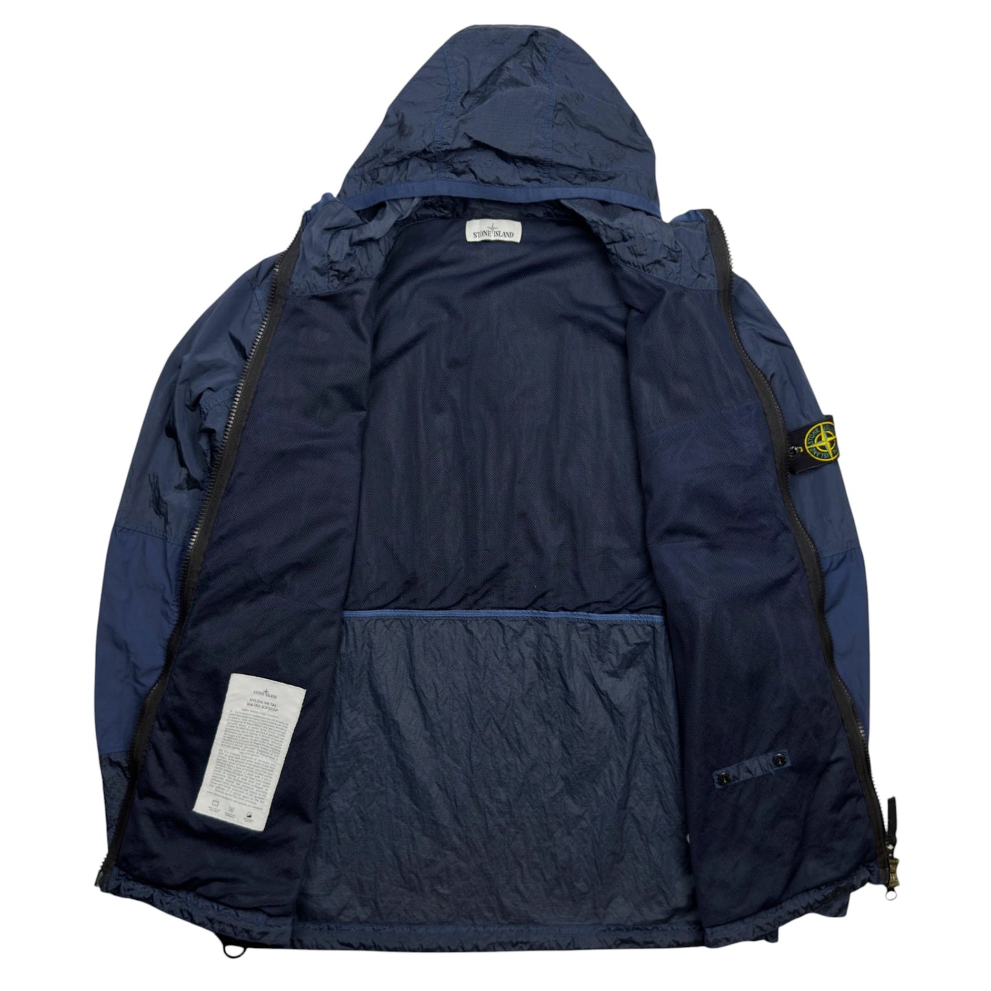 S/S 19 Stone Island Nylon Metal Watro Ripstop Windbreaker Jacket - Navy