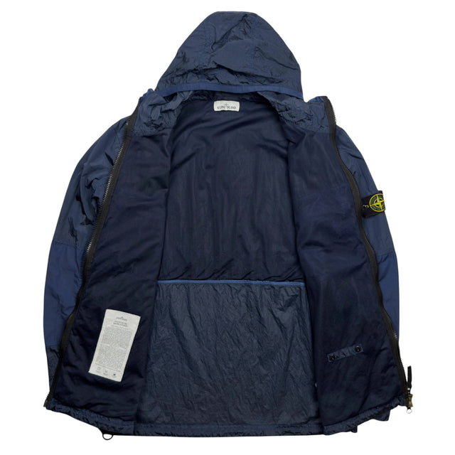 S/S 19 Stone Island Nylon Metal Watro Ripstop Windbreaker Jacket - Navy