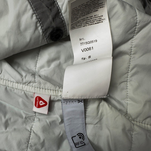 A/W 22 Stone Island Nylon Metal Econyl Overshirt with Primaloft - Silver