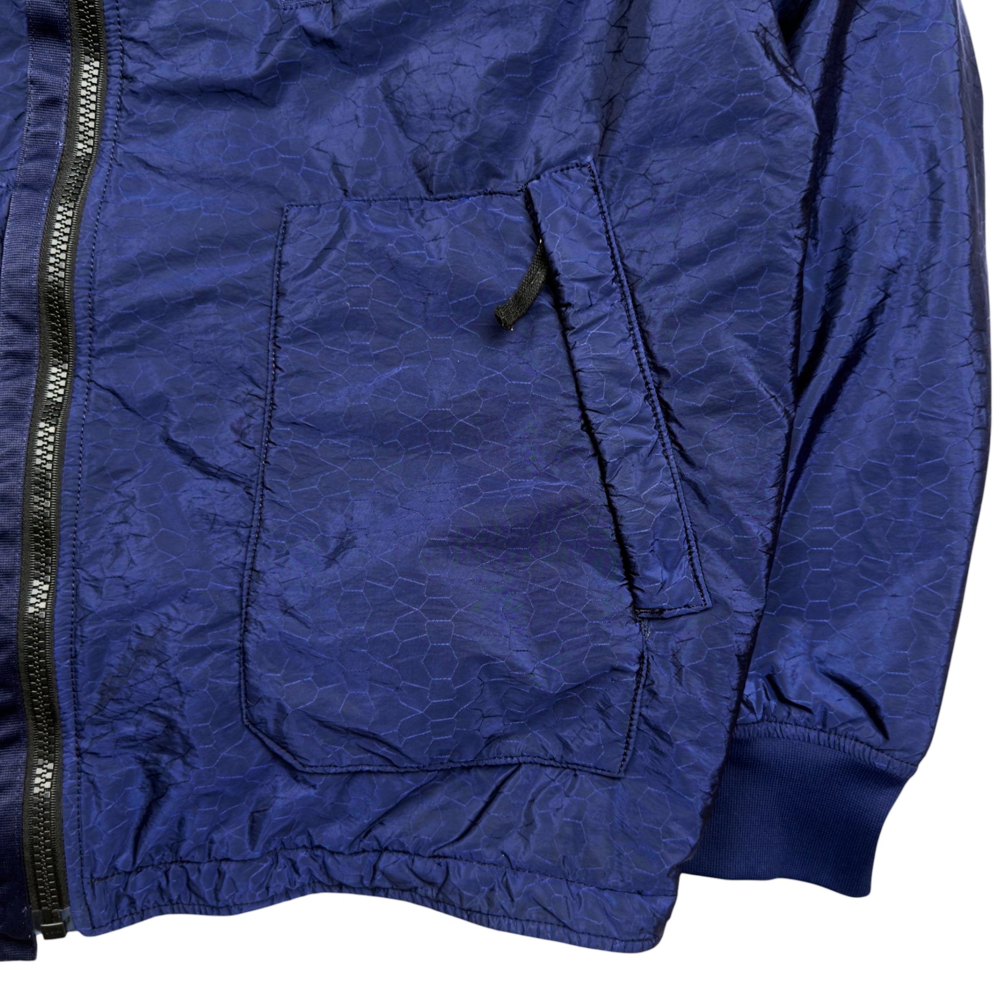 A/W 2014 Stone Island Nylon Metal Watro Jacquard Padded Jacket - Blue