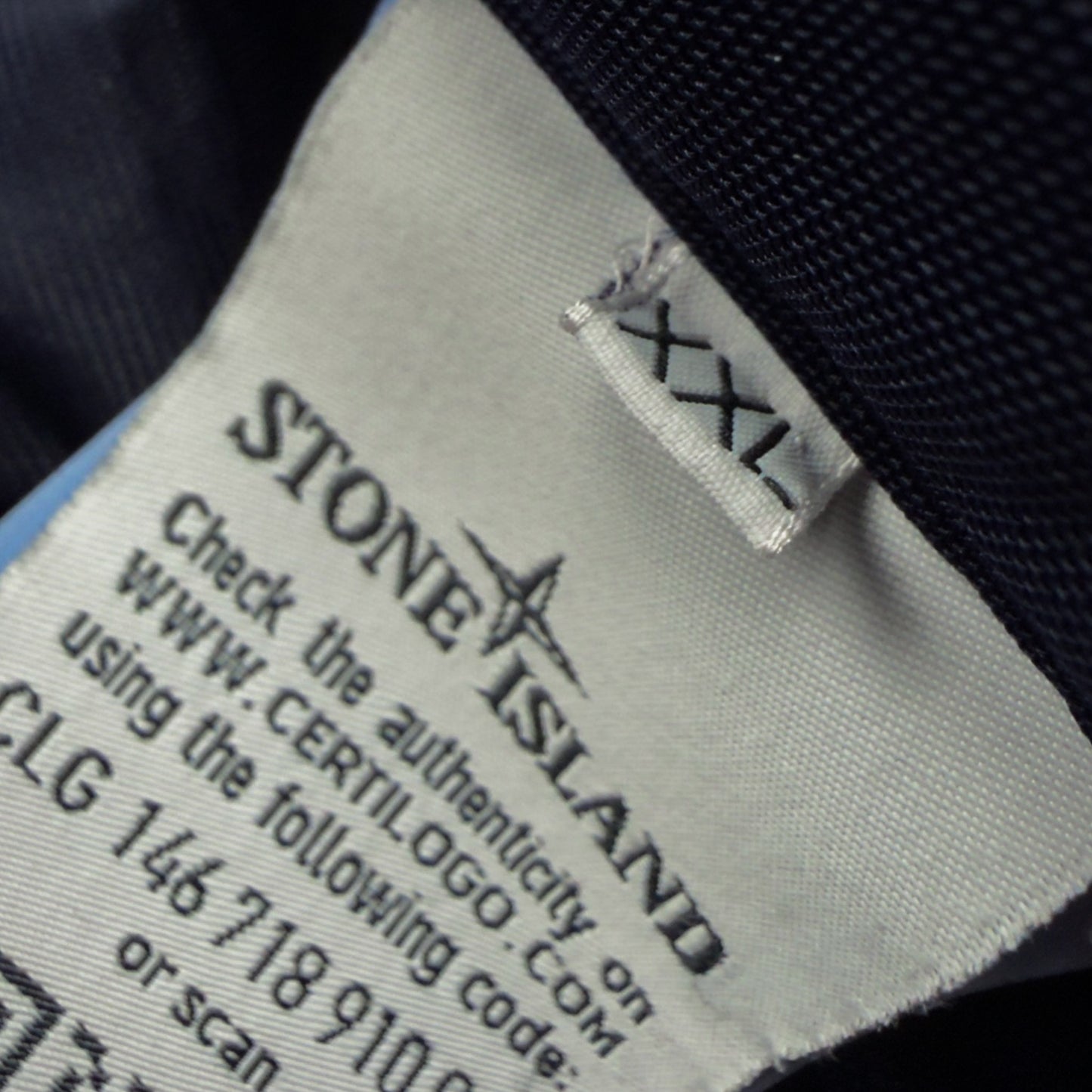 A/W 2014 Stone Island Nylon Metal Watro Jacquard Padded Jacket - Blue