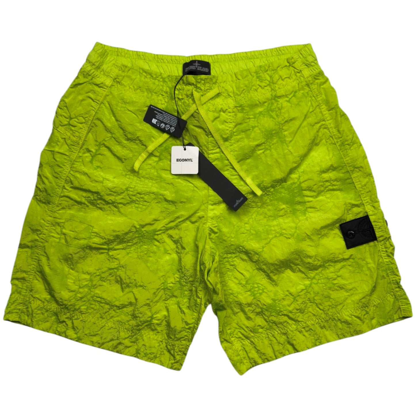 S/S 23 Stone Island Shadow Project Waffle Printed Nylon Metal Swim Shorts