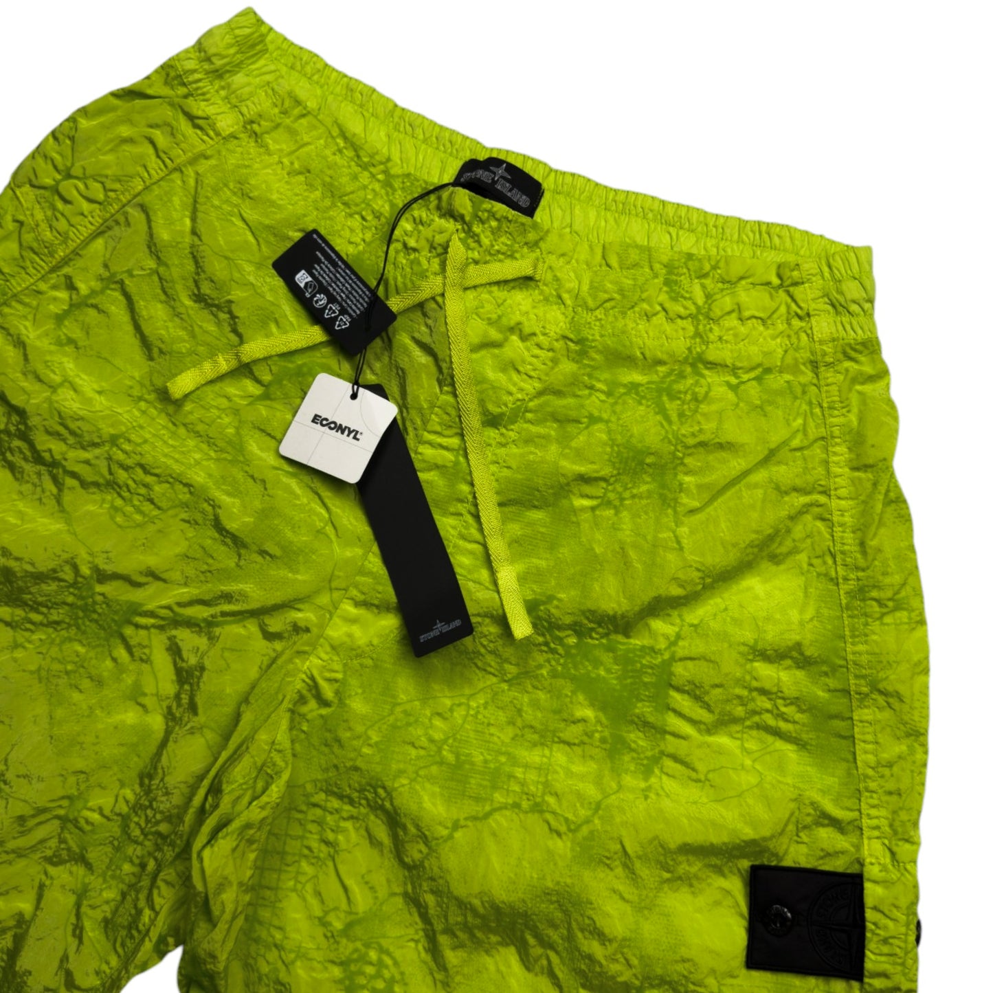 S/S 23 Stone Island Shadow Project Waffle Printed Nylon Metal Swim Shorts