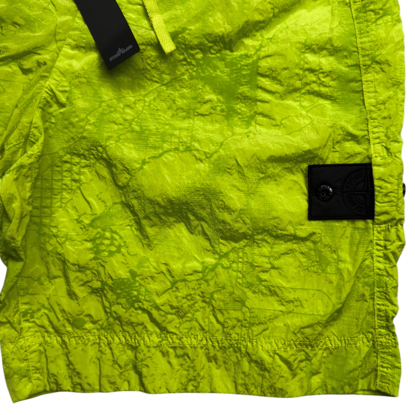 S/S 23 Stone Island Shadow Project Waffle Printed Nylon Metal Swim Shorts
