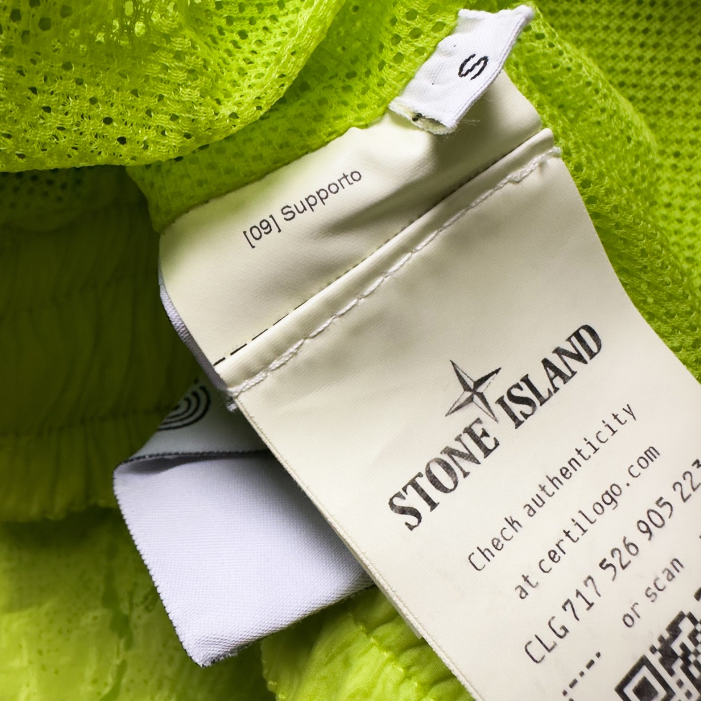 S/S 23 Stone Island Shadow Project Waffle Printed Nylon Metal Swim Shorts