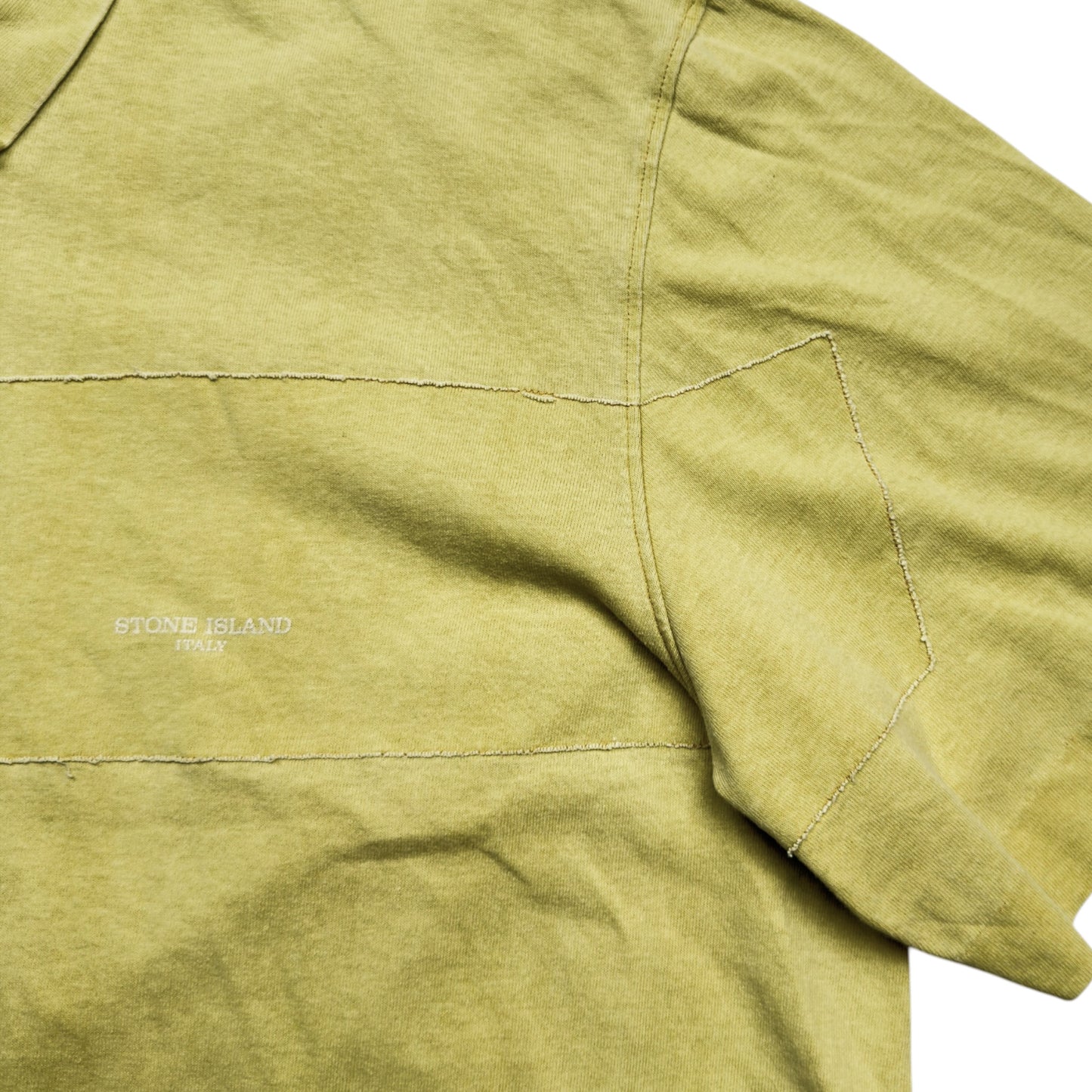 S/S 06 Stone Island Vintage Reverse Seam Polo Shirt - Yellow