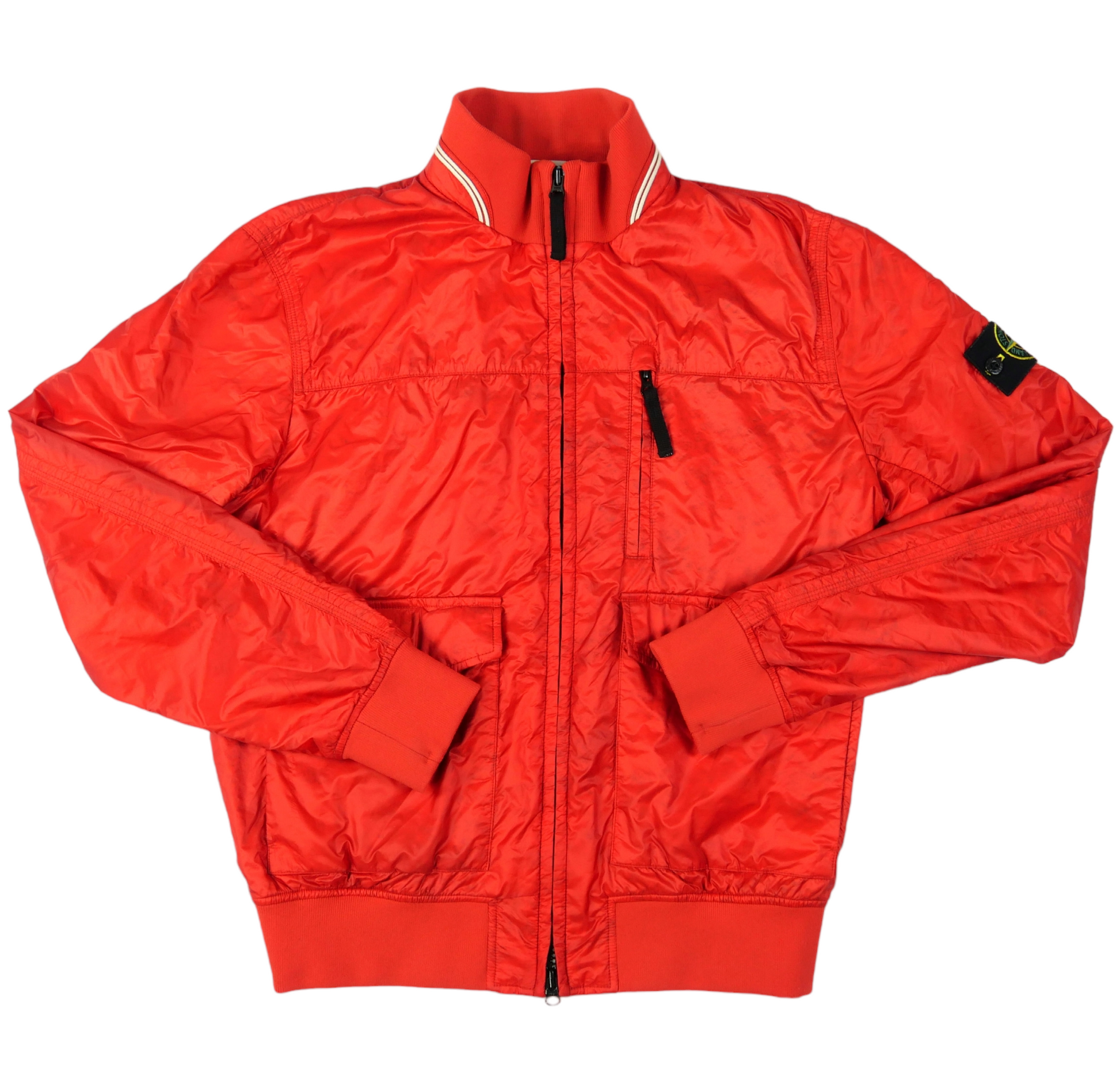 Island Junior Nylon Metal Stone Island Hoodie Red Stone Island