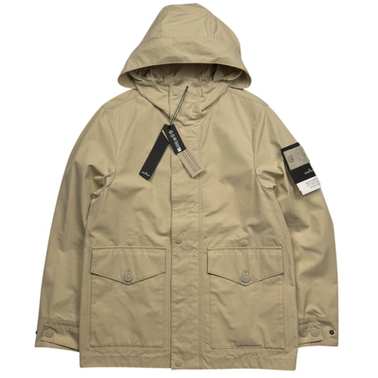 S/S 25 Stone Island Weatherproof Cotton Canvas Ghost Piece Jacket